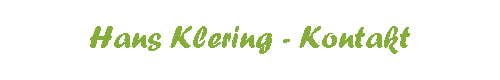 Hans Klering - Kontakt